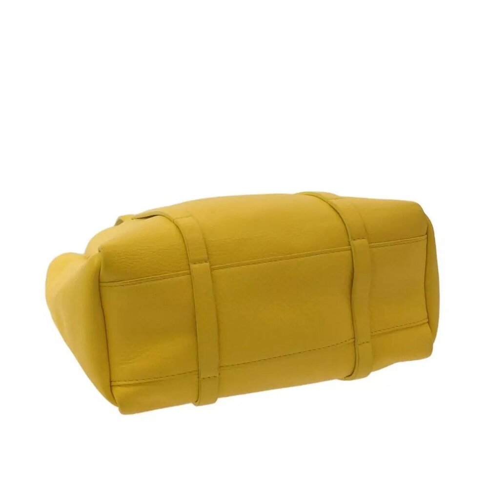Auth BALENCIAGA Everyday Tote XS 489813 Yellow Leather Tote Bag - Picture 12 of 13